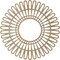 Ekena Millwork Cornelius Wood Fretwork Pierced Ceiling Medallion, Hickory, 38"OD x 14 1/8"ID x 1/4"T CMWP38X0250CRHI - alternate 2